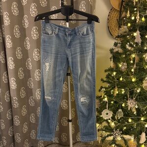 White House Black Market Light Blue Girlfriend Jeans